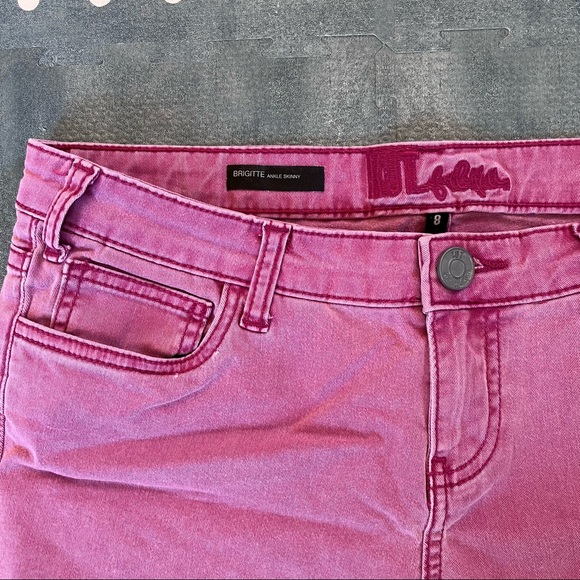 Kut from the Kloth Brigitte Ankle Skinny Pink Pant Size 8 - Picture 4 of 4